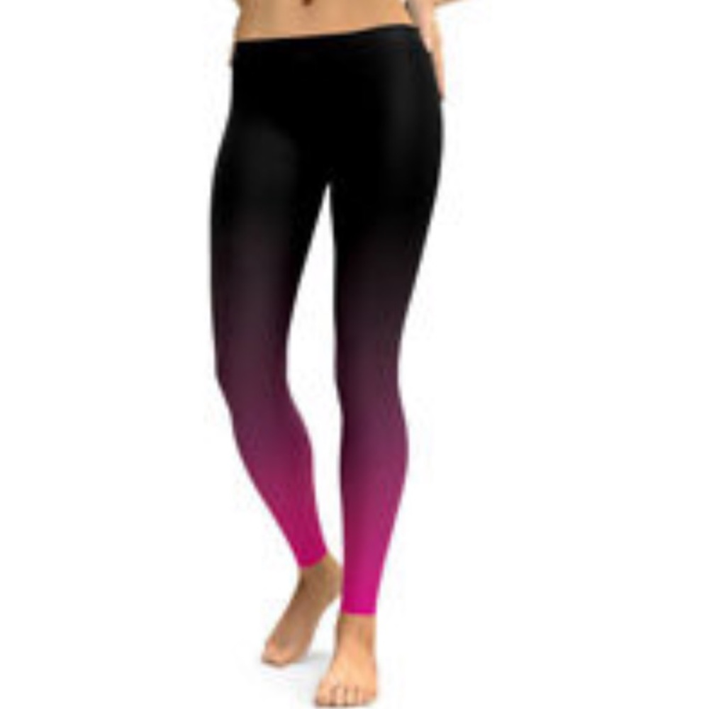 Ombre tie dye leggings